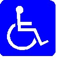 Symbol: Behindertenparkplatz